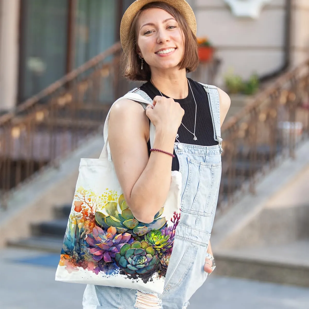 Bee Dragonfly Sunflower Gifts Canvas Tote Bag for Women Girl Christmas Birthday Cute Beach Reusable Grocery Bags
