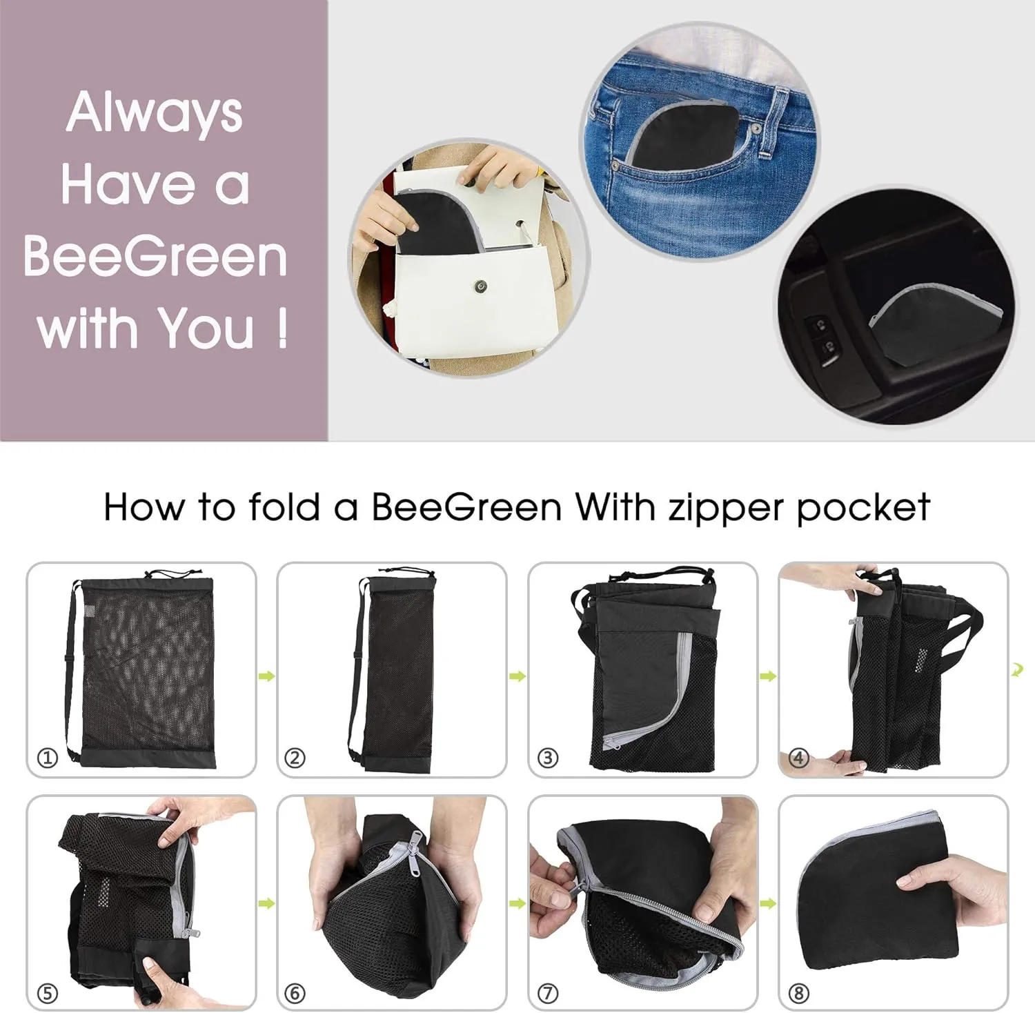 BeeGreen Drawstring Bags Backapck for Men Women Athletic Gym Sports Workout Beach Swim