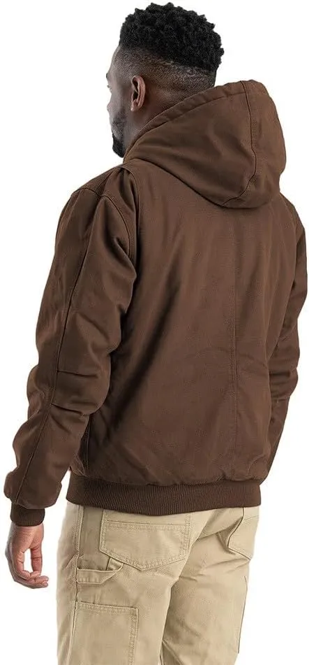 Berne Men's Heartland Washed Duck Hooded Work Jacket