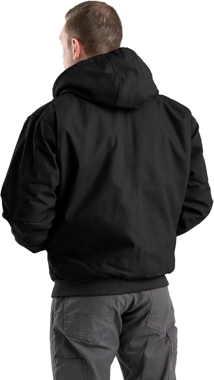 Berne Men's Heritage Duck Hooded Active Work Jacket