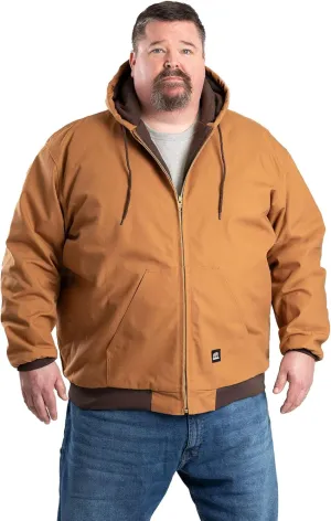 Berne Men's Heritage Duck Hooded Active Work Jacket