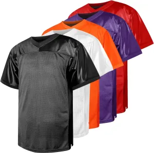 Blank Football Jersey,90s Hip Hop Sports Mesh Practice Plain Football Shirt