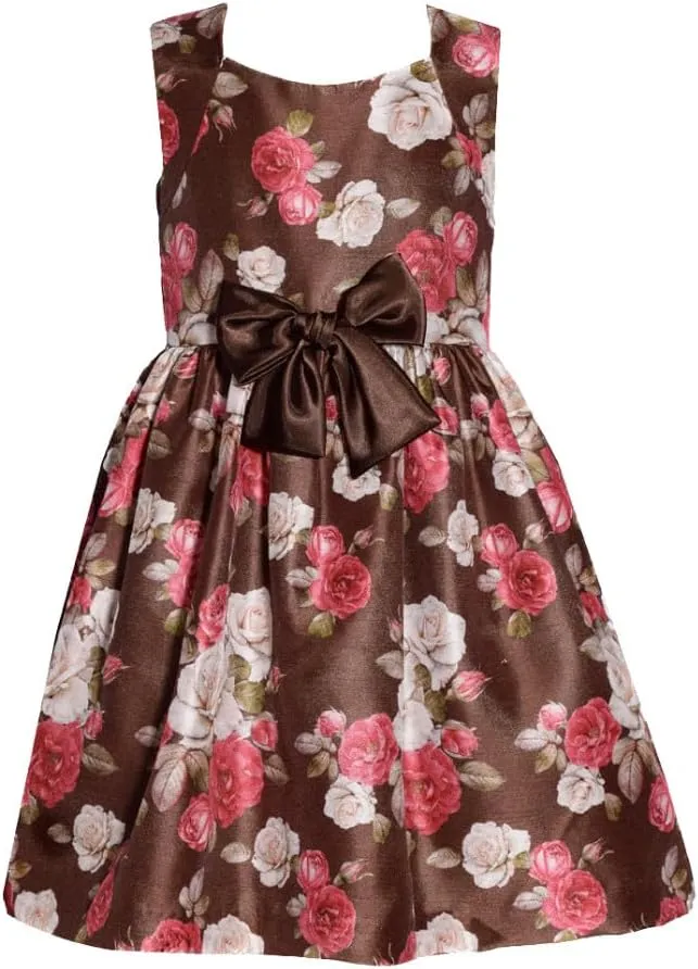 Bonnie Jean Girl's Thanksgiving Dress with Cardigan