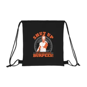 Burpees Drawstring Bag