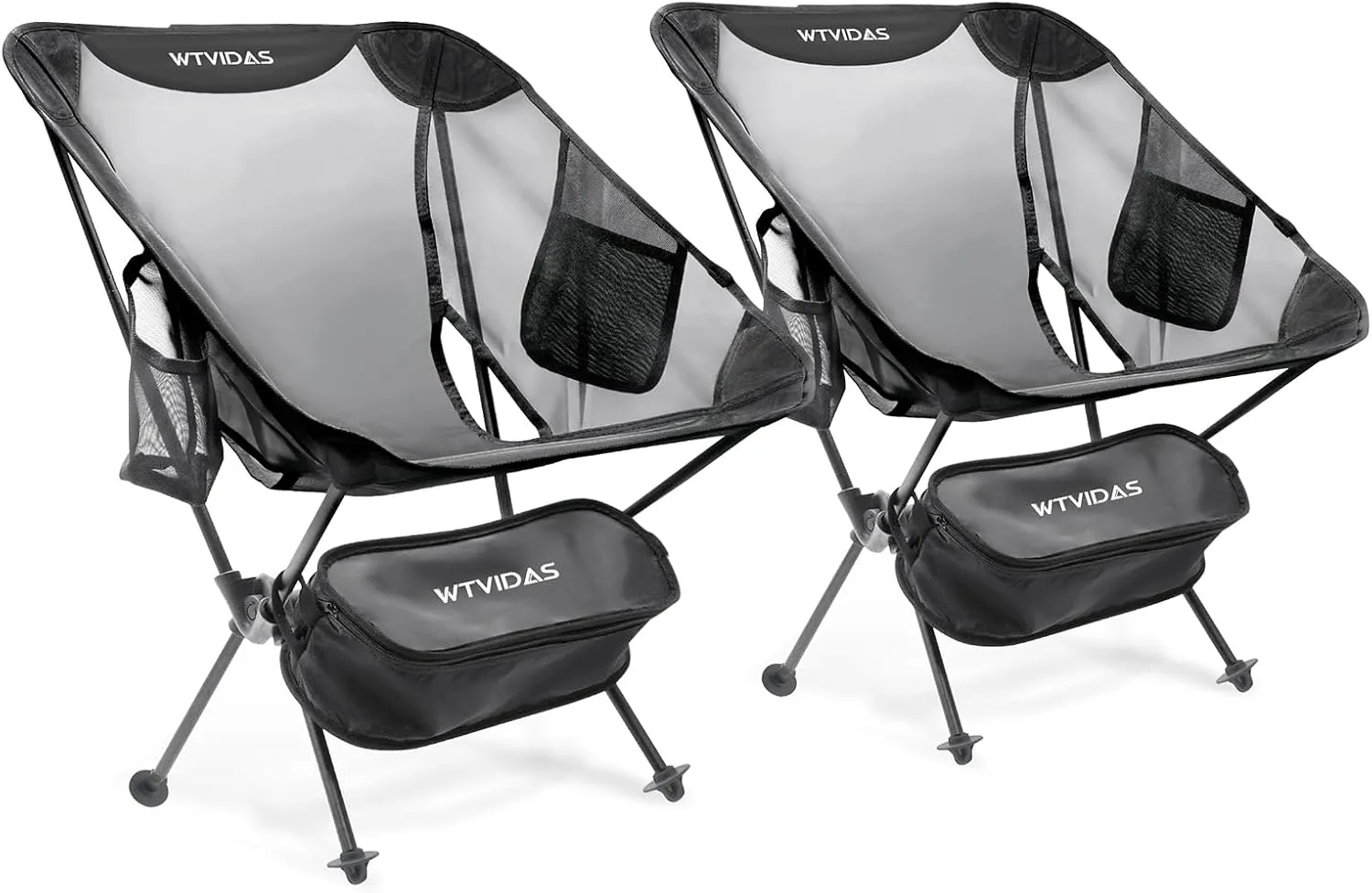 Camping Beach Chairs 2 Pack,Compact Backpacking Chairs,Full Breathable Mesh,Ultralight Aluminum Camp Chairs for Backpacking Fishing Picnic Beach