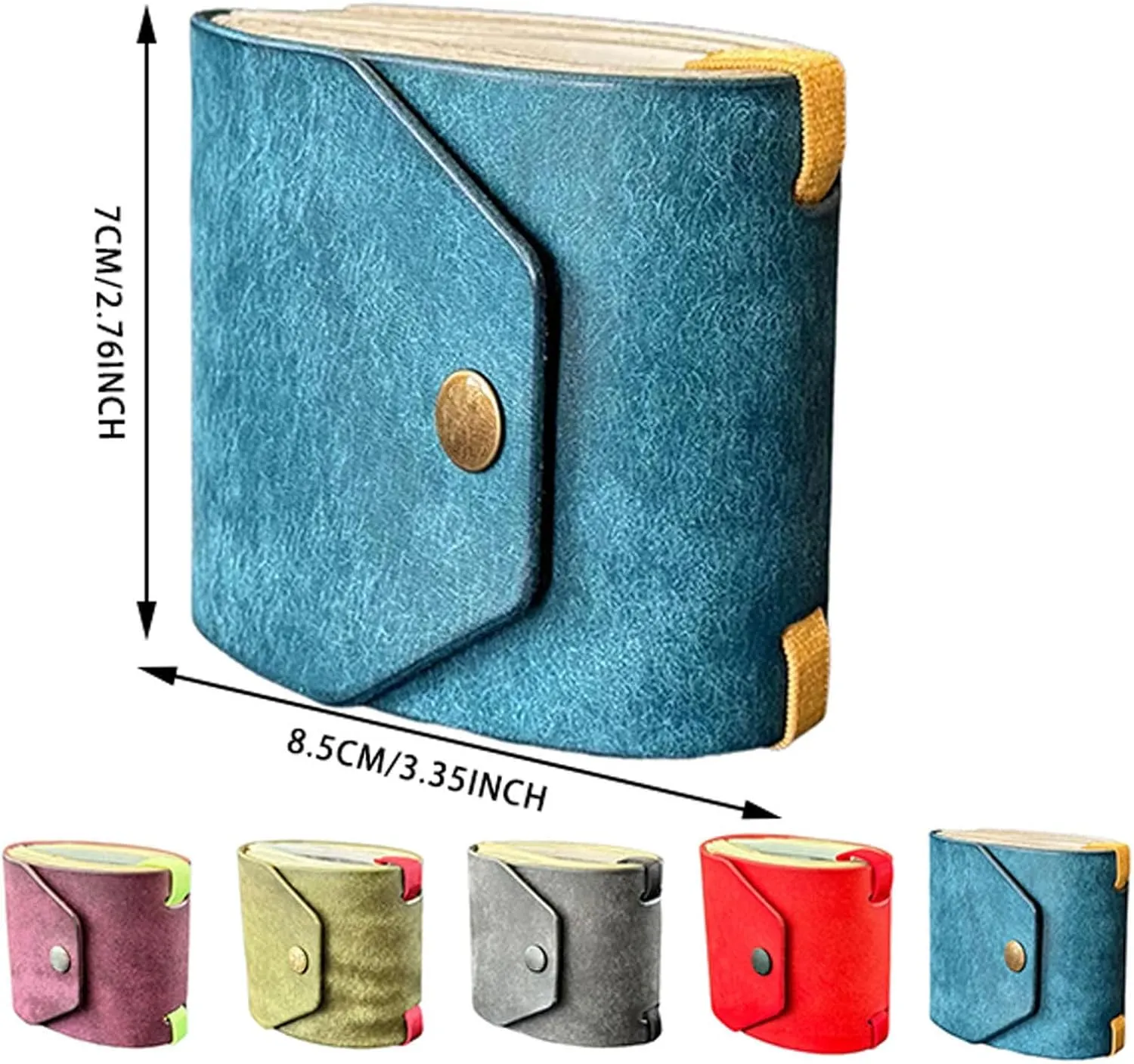 Cash Wrap Wallet with Clasp, Fast Cash Access Money Holder for Cash Leather Money Holder Handy Purse Bands Wallet Organizer (Grey)