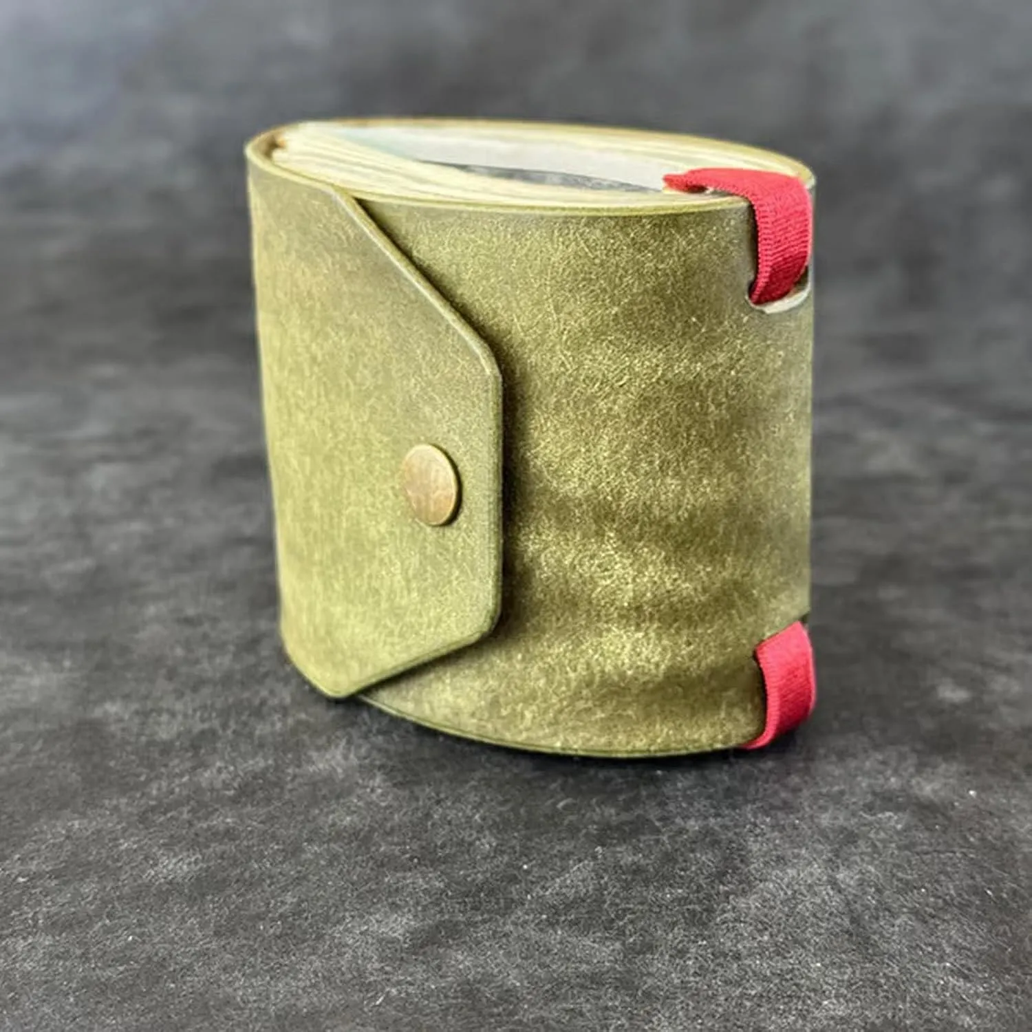 Cash Wrap Wallet with Clasp, Fast Cash Access Money Holder for Cash Leather Money Holder Handy Purse Bands Wallet Organizer (Yellow)