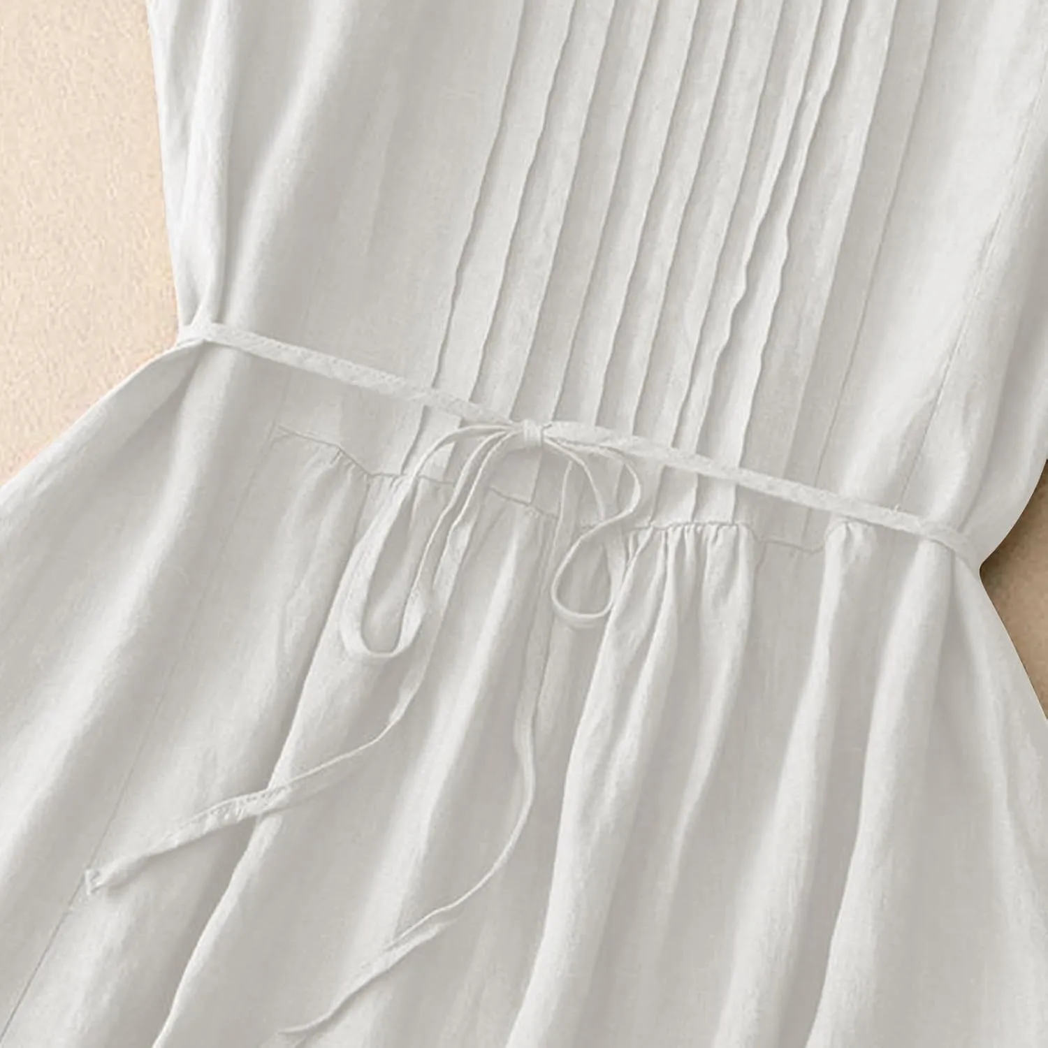 Casual Summer Dresses for Women 2025,Women's Classy Sleeveless Long Summer Dress Loose Fit Crew Neck Solid Color Dress