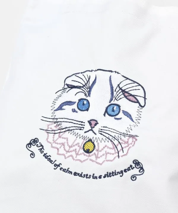 Cat Embroidery Handbag