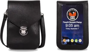 Cell Phone Purse Wallet - Touch Screen Women’s Crossbody Handbags – Faux Leather Crossbody Phone Case Bag