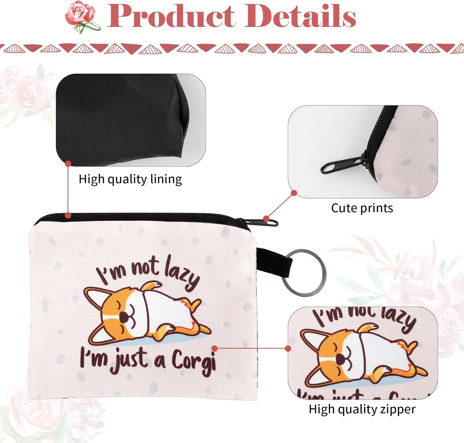 Change Purse for Coins,Cute Coin Purse,Cat Purse,Coin Pouch for Women,Animal Coin Purse,Small Cosmetic Bag for Purse,Stocking Stuffers for Adults,Mini Pouch,Mini Makeup Bag for Purse,Purse Pouches