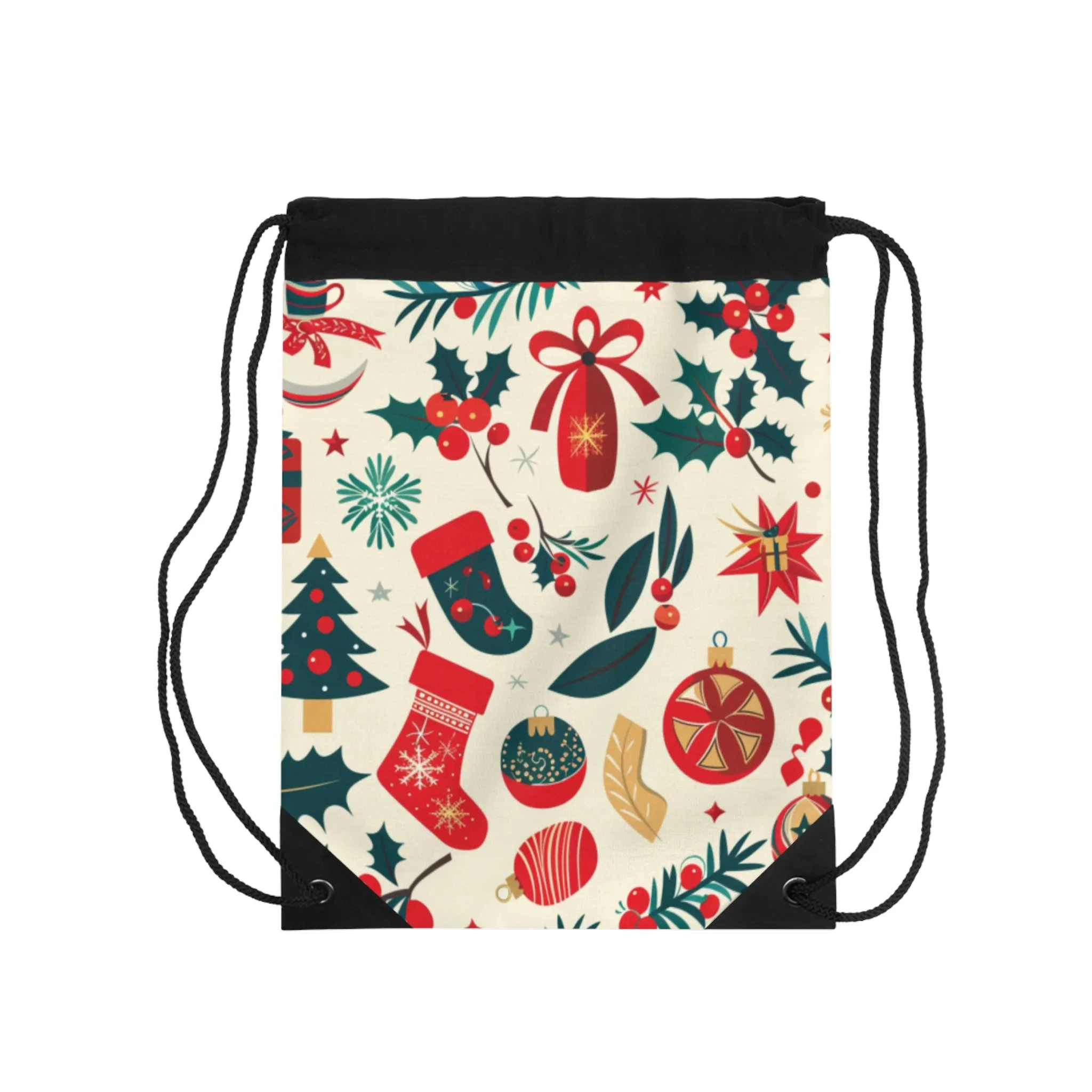 Christmas 4 sy Drawstring Bag