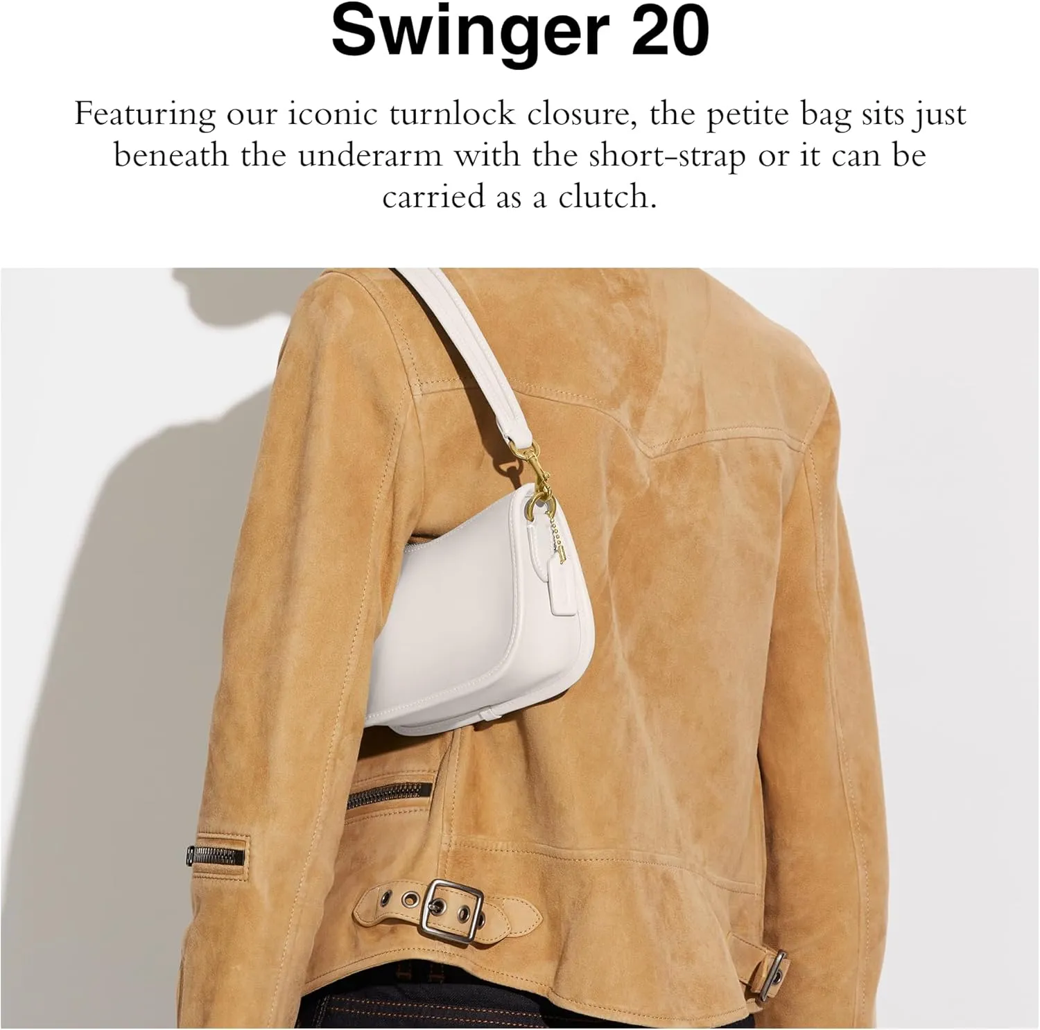 Coach Women's The Coach Originals Glovetanned Leather Swinger 20