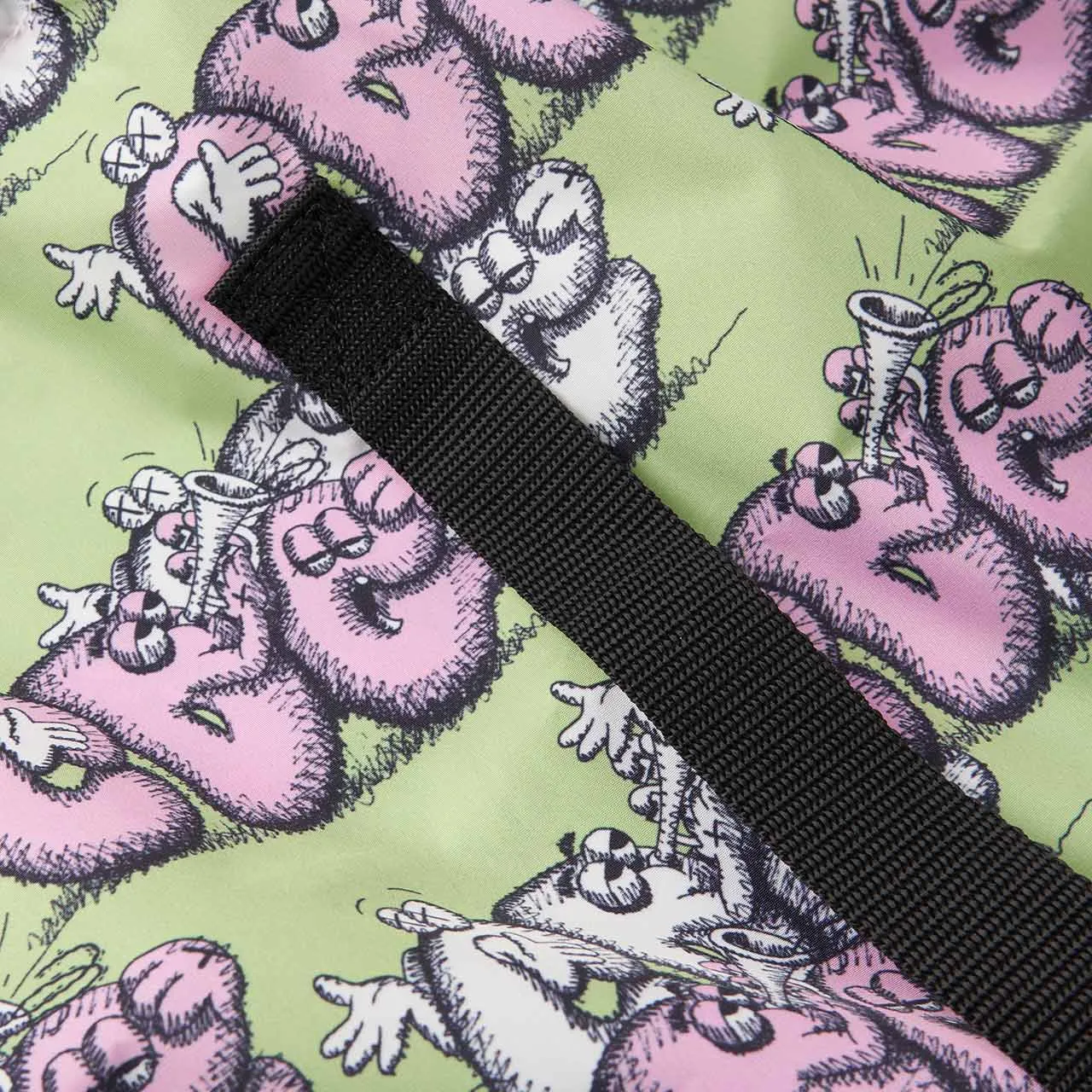 comme des garçons shirt x kaws drawstring bag