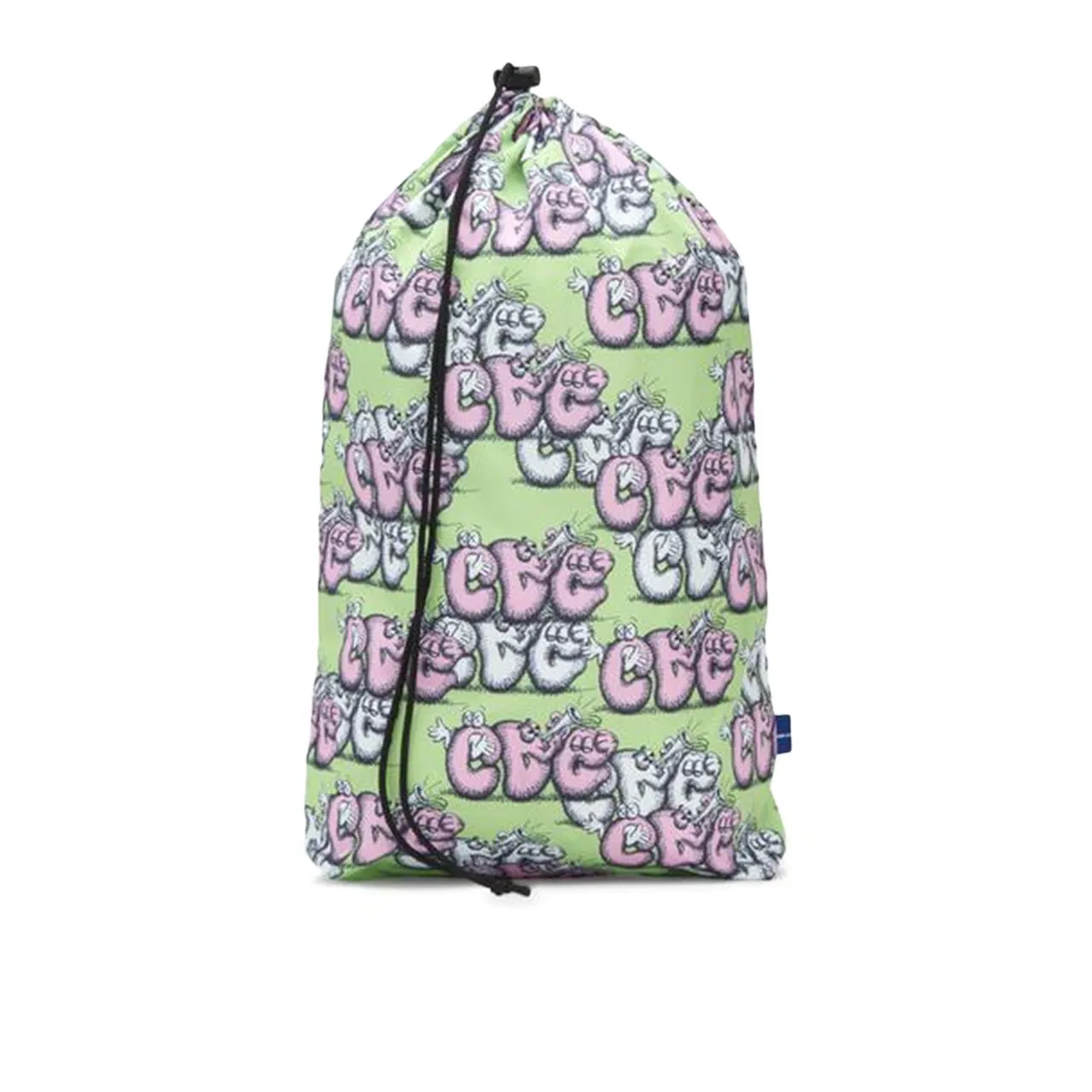 comme des garçons shirt x kaws drawstring bag