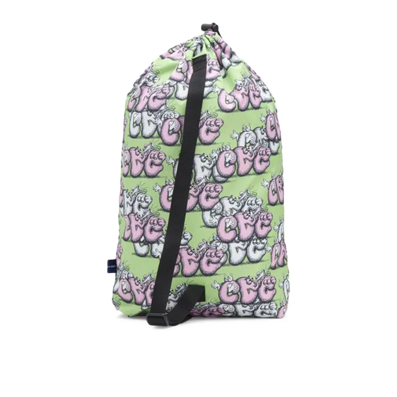 comme des garçons shirt x kaws drawstring bag