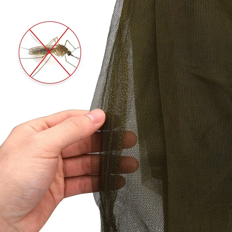 Compact Travel Camping Mosquito Net with Stake & Carry Bag