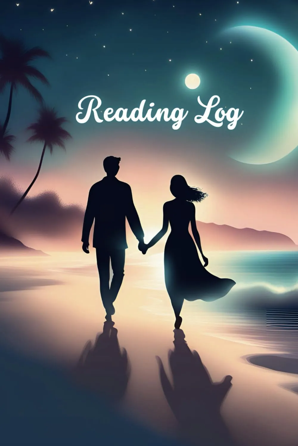 Couple Walking On Beach Reading Log Paperback – November 20, 2024