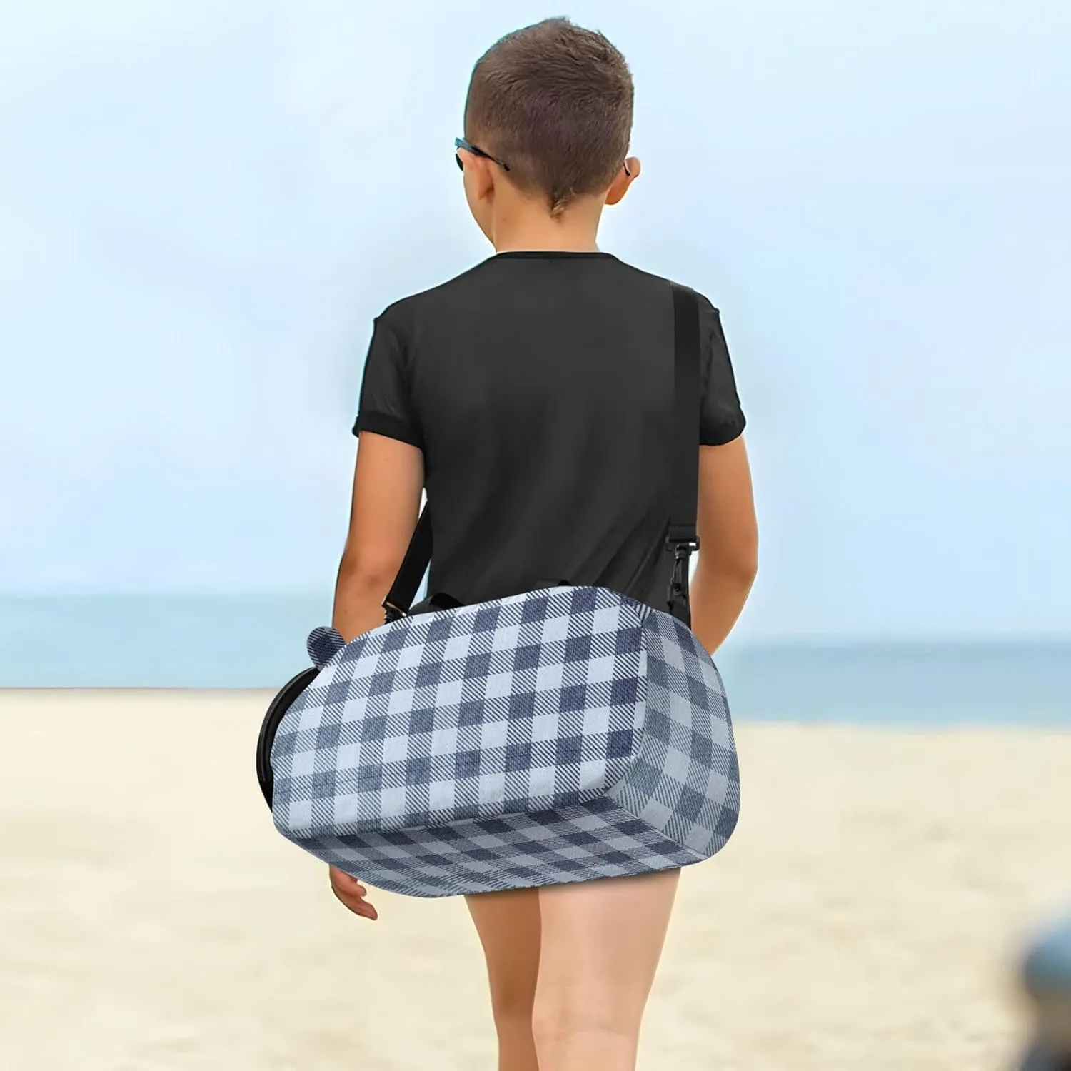 Cowboy Plaid Duffel Bag with Shoes Compartment Large Capacity Weekender Overnight Duffel Bag for Beach Swim Bags Pool Sports