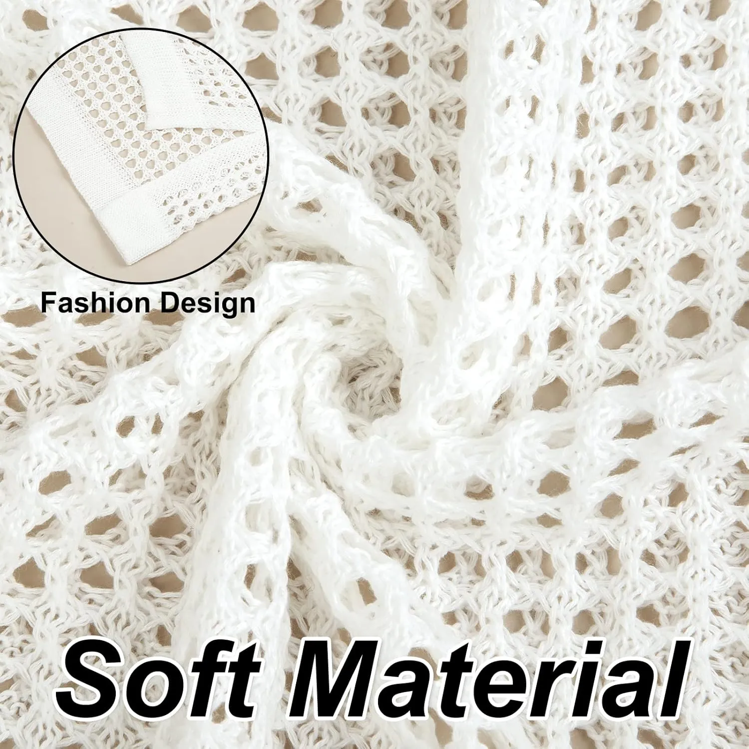 Crochet Cover Up for Women Mesh Hollow Out Bikini Cover Ups for Swimwear Summer Swimsuit