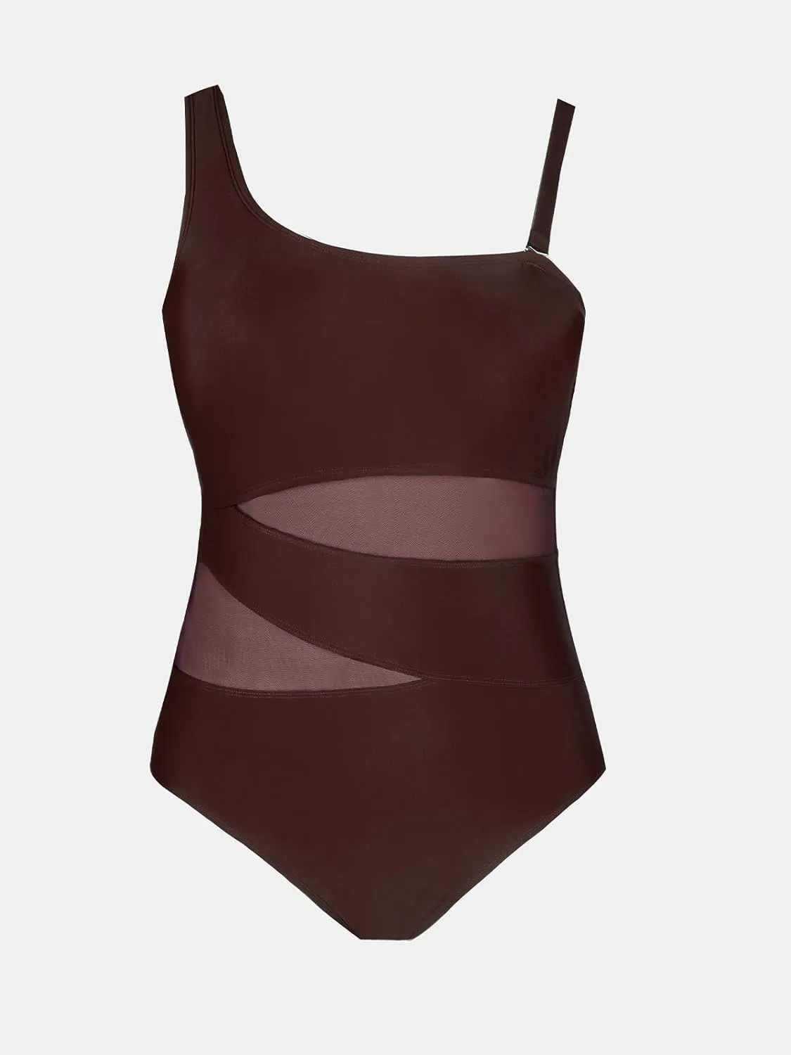CUPSHE Women's Plus Size Swimsuit One Piece Bathing Suit Mesh Removable Straps Swimwear