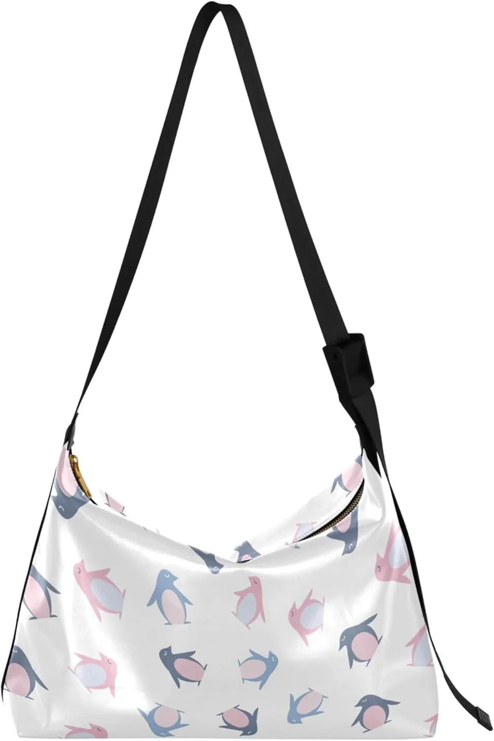 Cute Brown Sloth Beige Leather Hobo Handbags Women Large Purse Crossbody Art Animal Print Womens Fall Purses