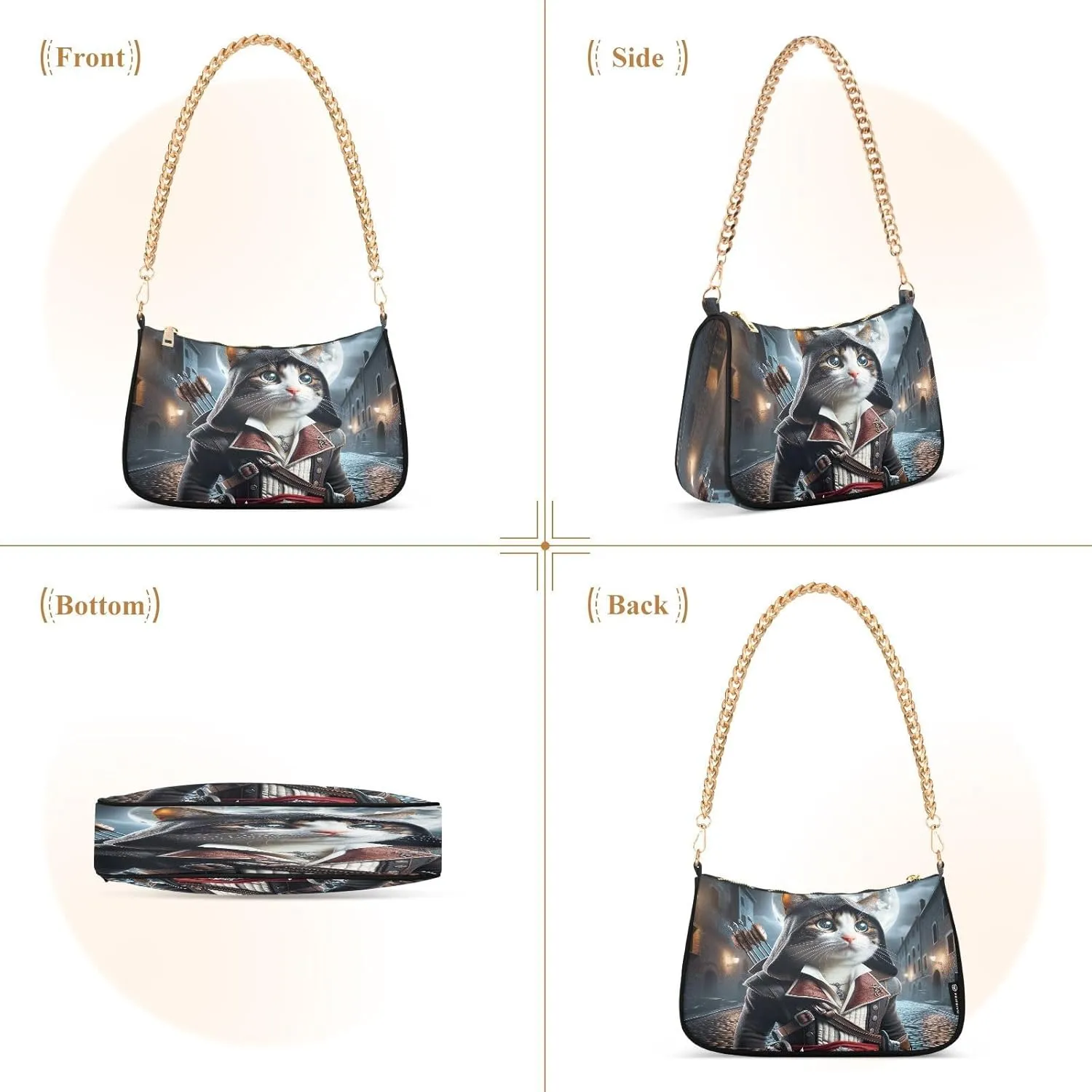 Cute Cartoon Frog Big Eyes Purse with Zipper, Trendy Bags for Women