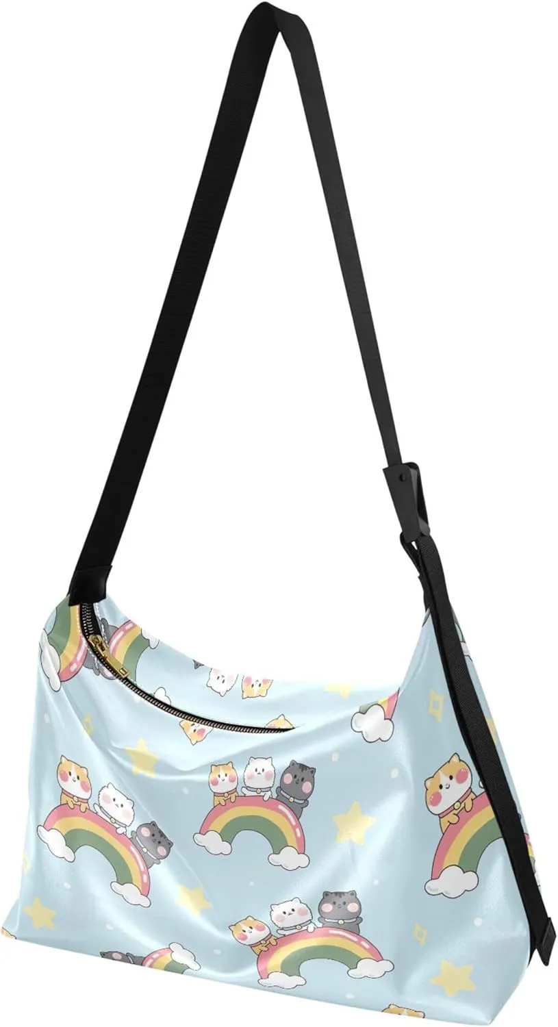 Cute Cartoon Frogs Sitting Green Hobo Leather Purses for Women Designer Large Purse Animal Print Women Hobo Purse