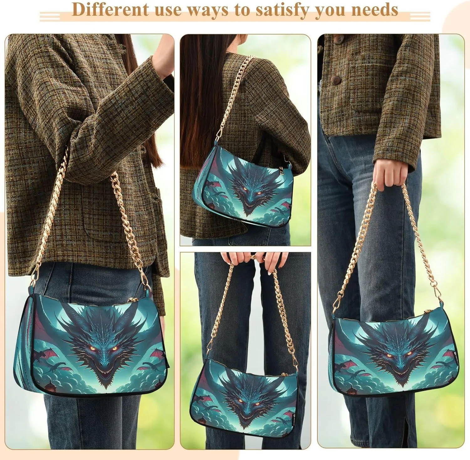 Cute Cartoon Unicorn Galaxy Space Mini Shoulder Purse, Shoulder Bag for Women Trendy