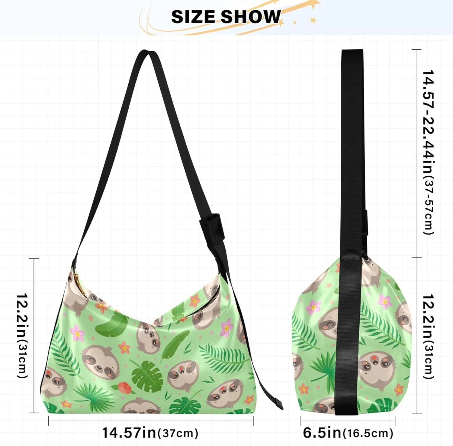 Cute Frog Heads Green White Leather Hobo Purses for Women Large Crossbody Bag Animal Print Crossbody Hobo Handbag