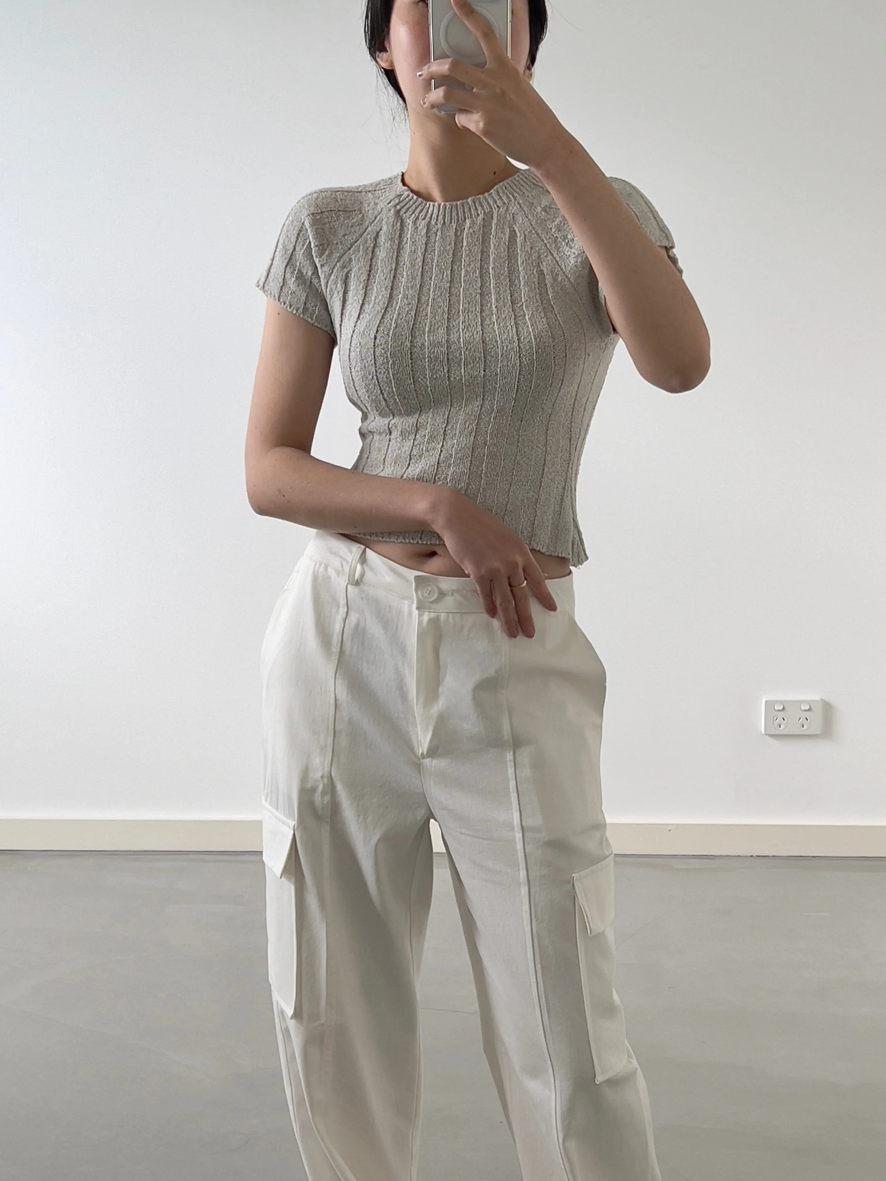 Detailed Cargo Pants