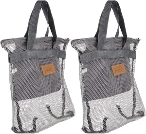 Didiseaon 2Pcs Mesh Shower Organizer Toiletry Bags for Travel Home Supplies Durable Material Lightweight Makeup Storage for Bath Sundries