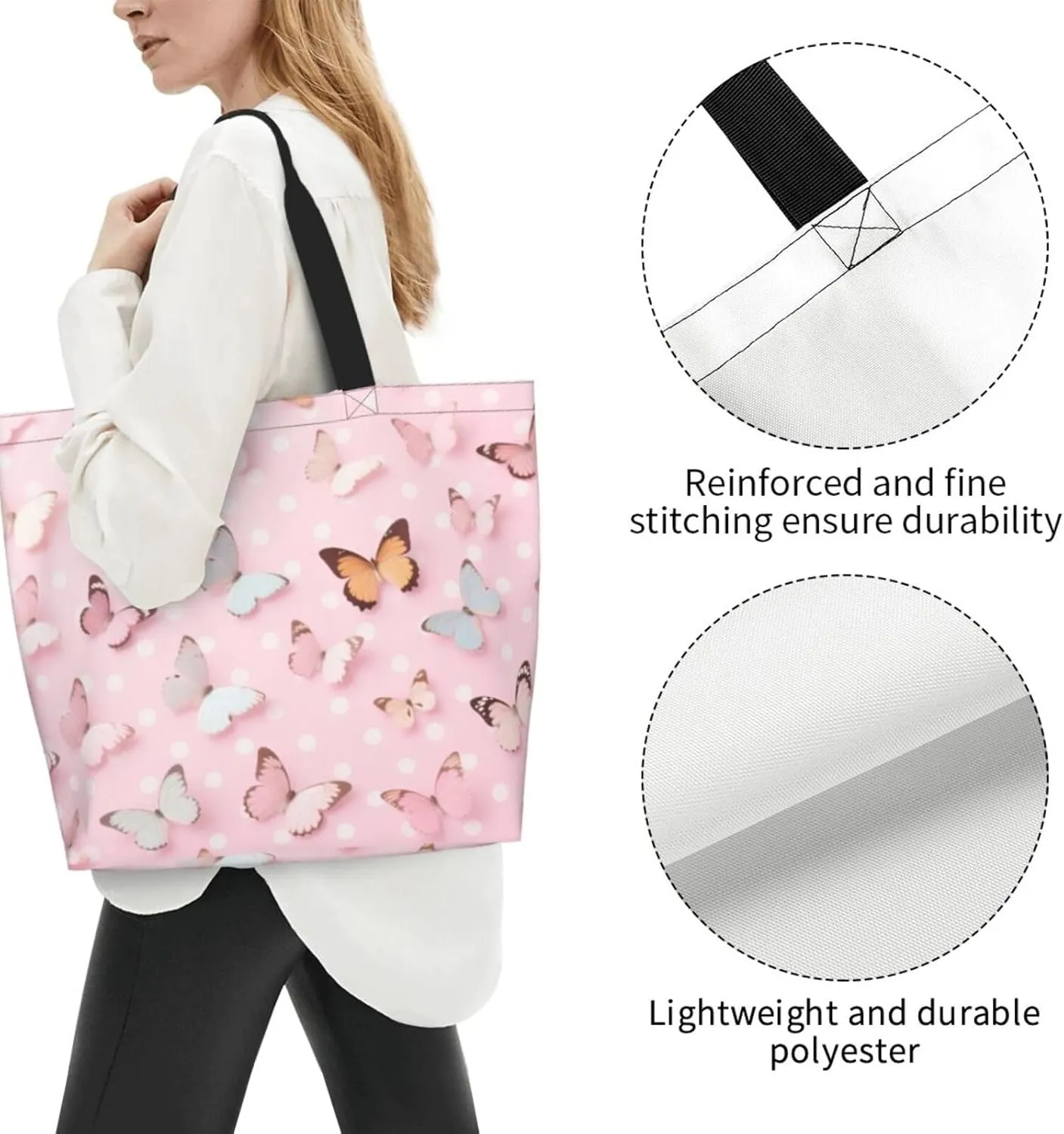 Dog Paw Tote Bag for Women Chicken Reusable Handbag Grocery Bags Skull Beach Shoulder Bag Shopping Handbags Gifts