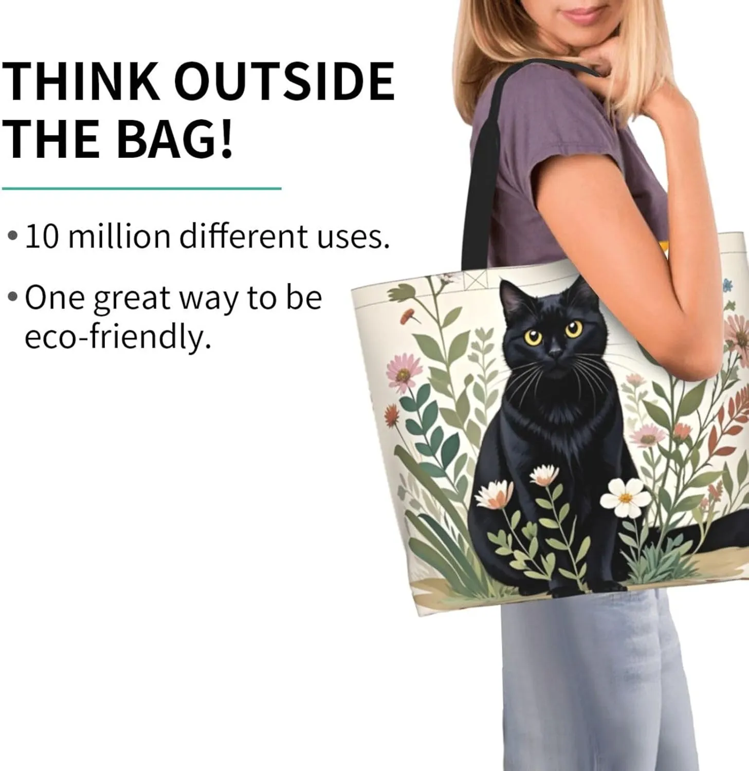 Dog Paw Tote Bag for Women Chicken Reusable Handbag Grocery Bags Skull Beach Shoulder Bag Shopping Handbags Gifts