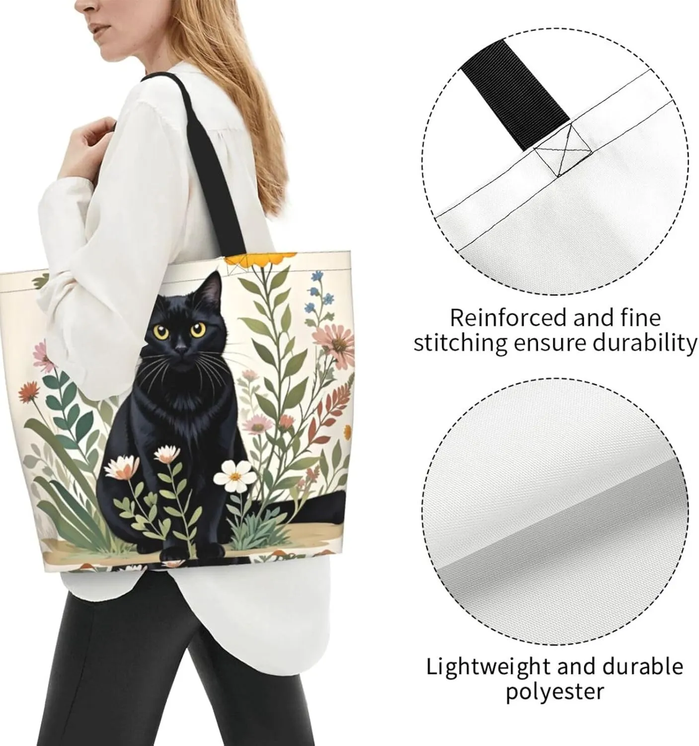 Dog Paw Tote Bag for Women Chicken Reusable Handbag Grocery Bags Skull Beach Shoulder Bag Shopping Handbags Gifts