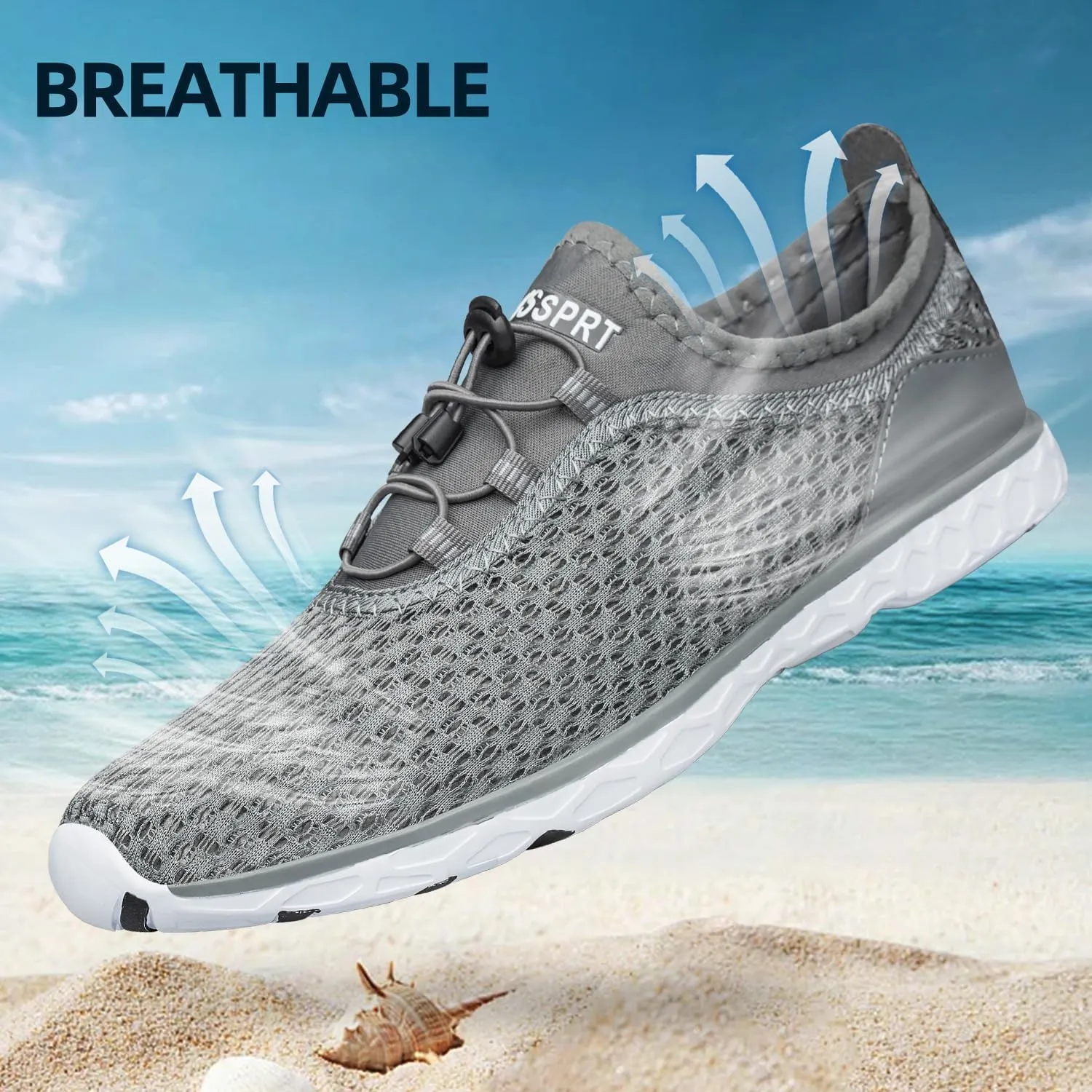 DOUSSPRT Women's Water Shoes Quick Drying Sports Aqua Shoes