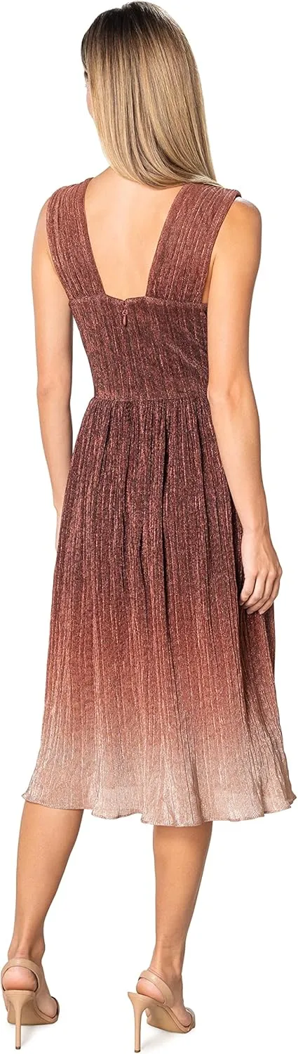 Dress the Population Women's Ellery Fit and Flare Midi Dress