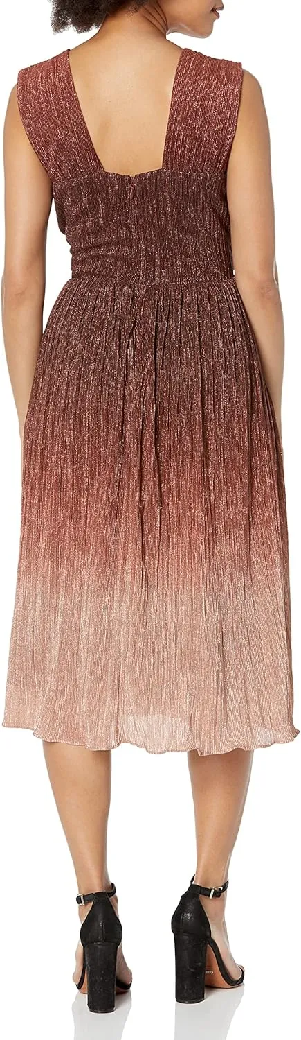 Dress the Population Women's Ellery Fit and Flare Midi Dress