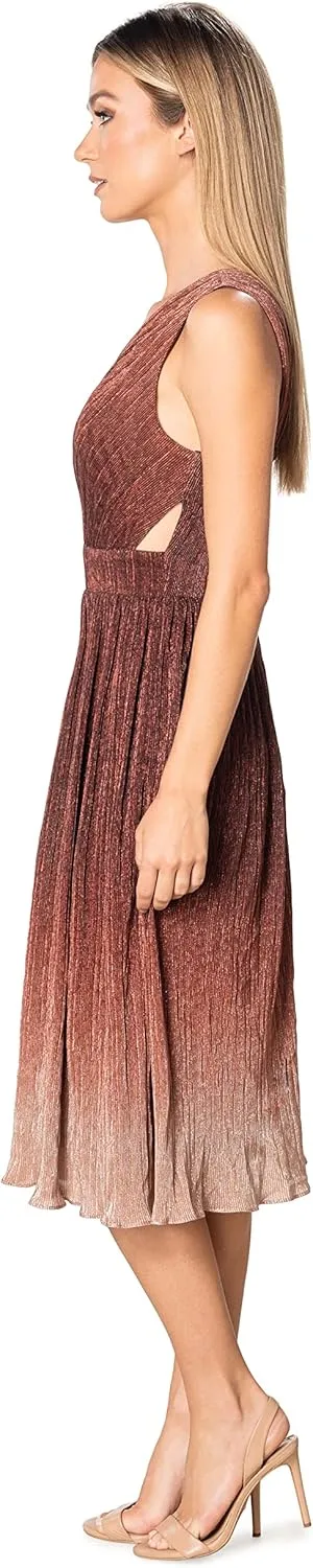 Dress the Population Women's Ellery Fit and Flare Midi Dress