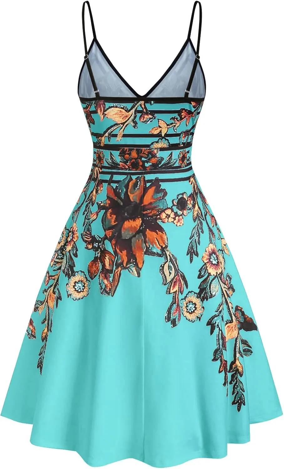 DRESSFO Summer Dress Sundress Cami Dress for Women