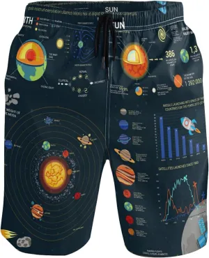 Dussdil Men's Swim Trunks Board Shorts Mens Swim TrunkQuick Dry Swimwear Pants with Mesh Lining