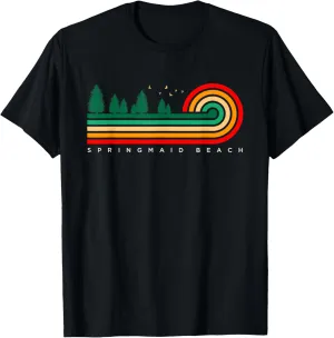 Evergreen Vintage Stripes Springmaid Beach, South Carolina T-Shirt