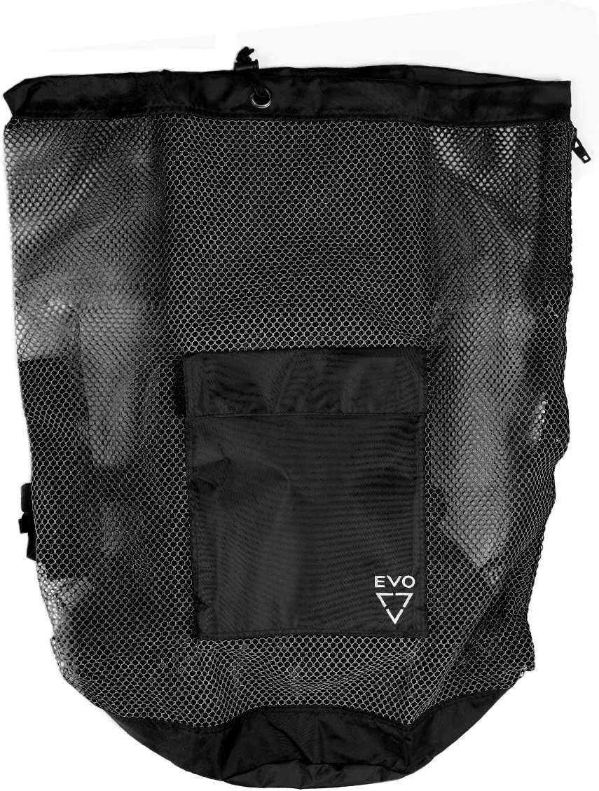 EVO Deluxe Mesh Backpack Dive Bag - Scuba Gear For Men And Women - Snorkel Gear - Snorkeling Gear For Adults - Large Dive Bag - Free Diving Bag - Scuba Diving Bag Mesh - Mesh Snorkeling Bag