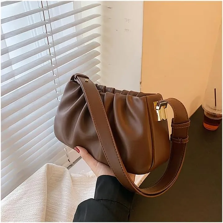 Fashion Cloud Bag,Women's Pleated Underarm Bag,2023 Autumn New Gift Shoulder Bags Personalized Handbag Purses