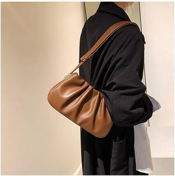 Fashion Cloud Bag,Women's Pleated Underarm Bag,2023 Autumn New Gift Shoulder Bags Personalized Handbag Purses