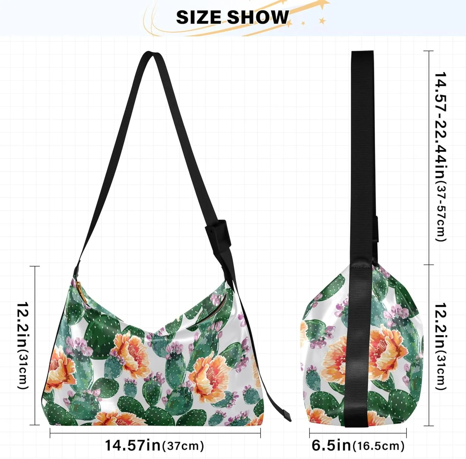 Flowers Rose Leaves Soft Leather Handbags Hobo Large Men Purses Cute Leaf Print Single Shoulder Purses