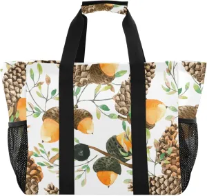 Foldable Grocery Reusable Tote Grocery Bag, Travel Canvas Shoulder Bags, Large Casual Laundry Pool Beach Bag