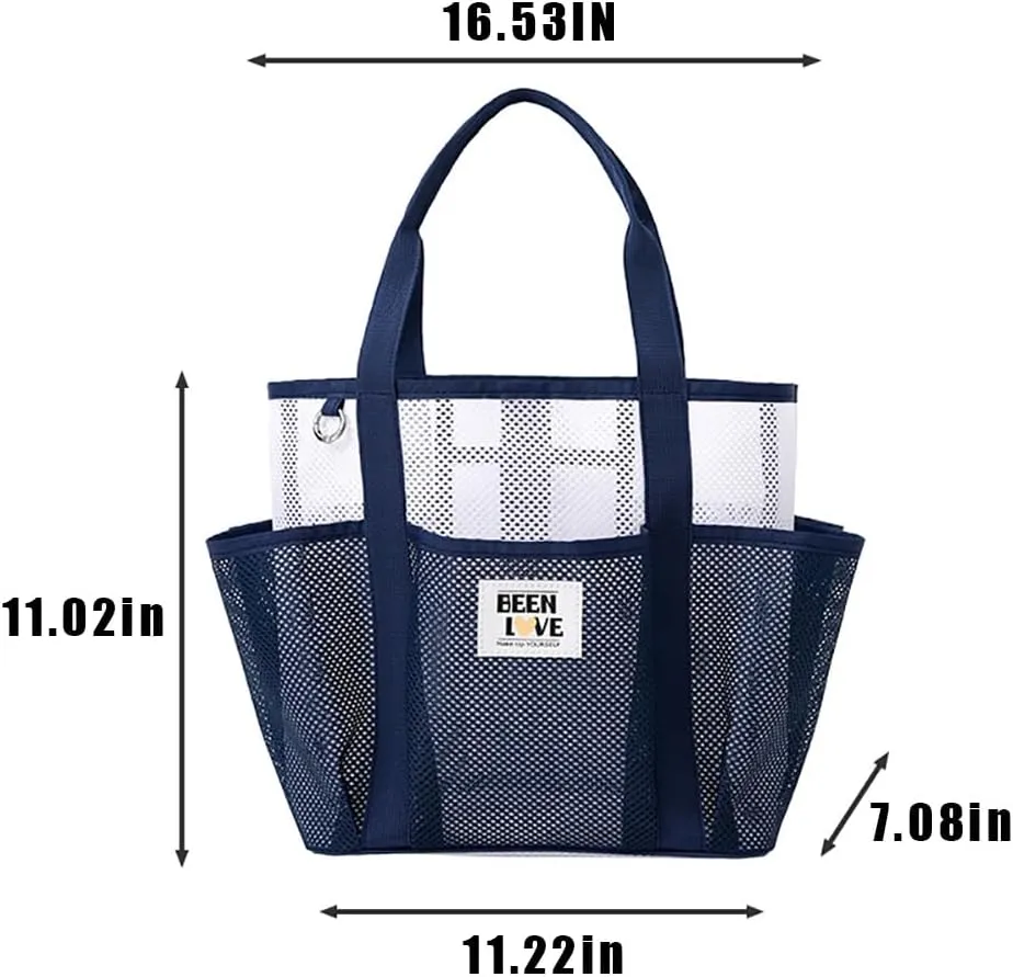 Foldable Mesh Hobo Bag for Beach Shopping, Travel, Picnic and Vacation