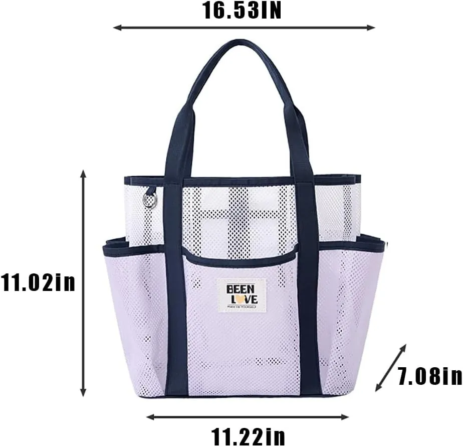 Foldable Mesh Hobo Bag for Beach Shopping, Travel, Picnic and Vacation