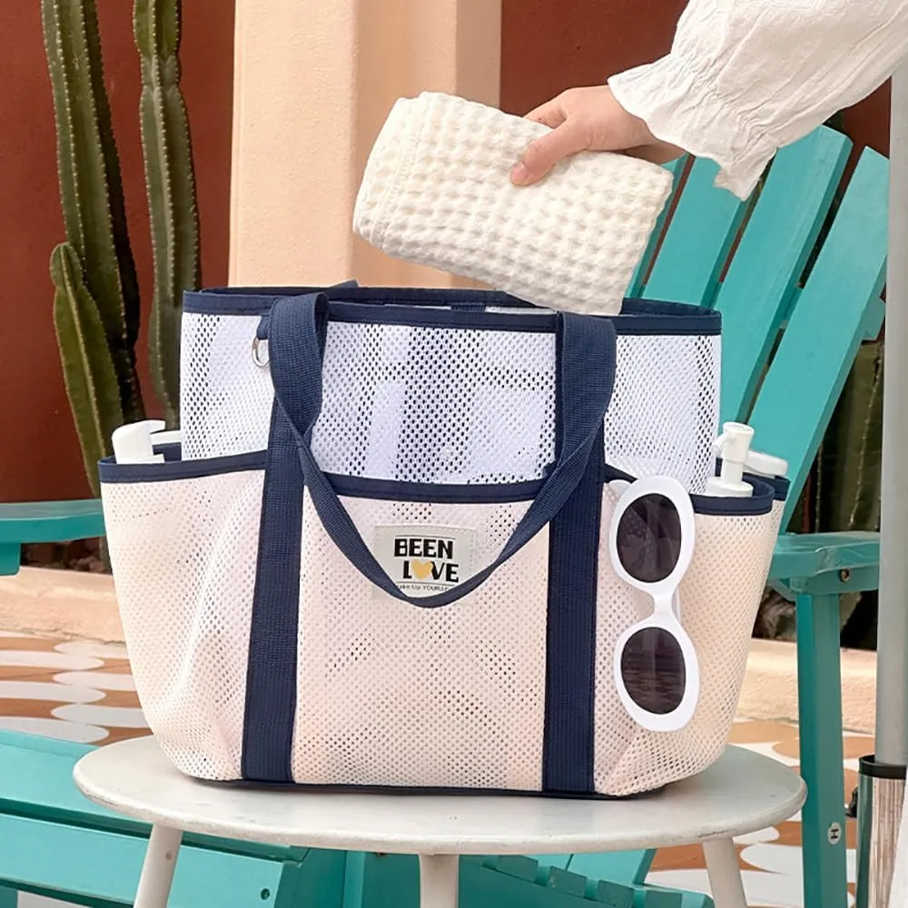 Foldable Mesh Hobo Bag for Beach Shopping, Travel, Picnic and Vacation